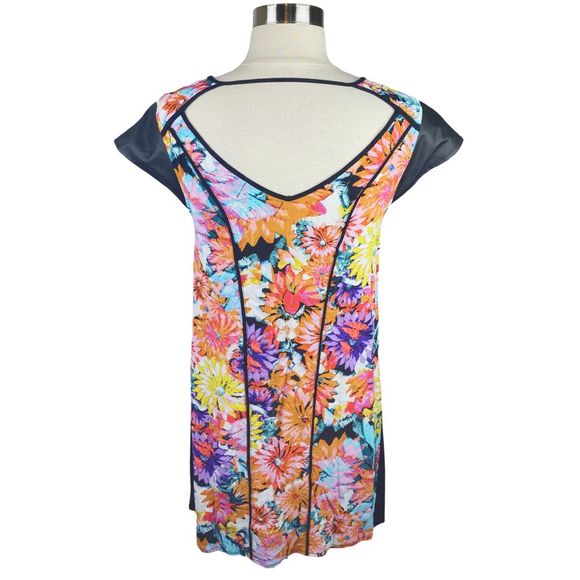 MINKPINK Teen Daisies Multicolor Shift Dress - Size Medium - Picture 6 of 7